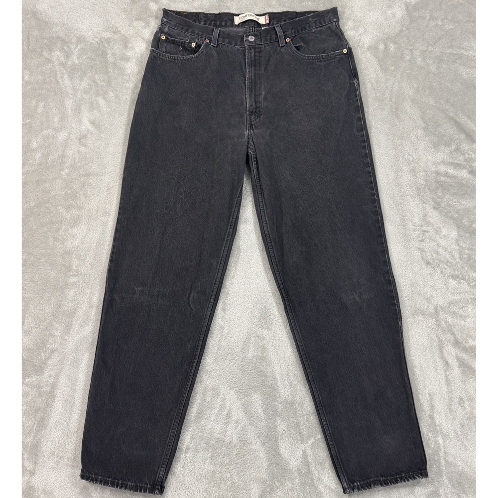 Levis 560 Jeans Mens 38x34 Black Vintage Y2K Comfort Fit Tapered Leg 100% Cotton